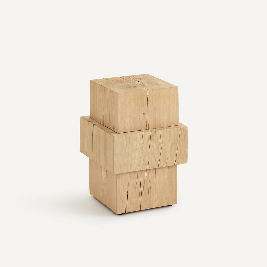 Beistelltisch aus massiver Eiche