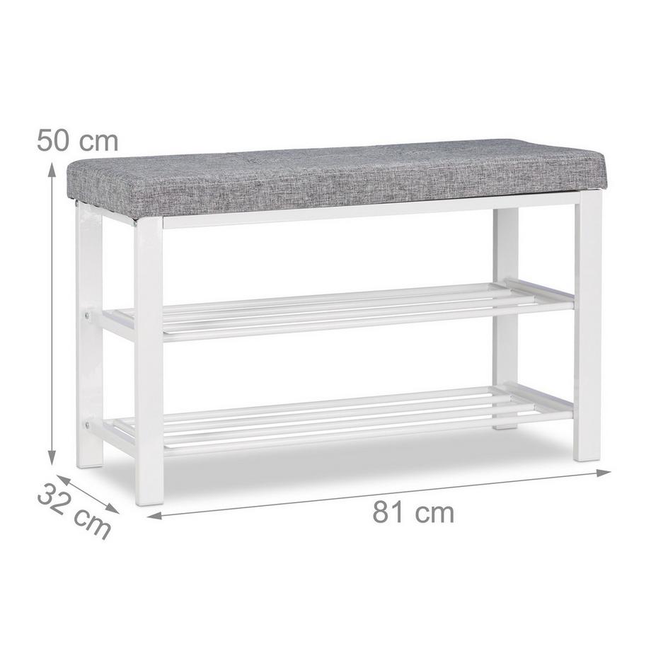 Northix Panca portascarpe con imbottitura  