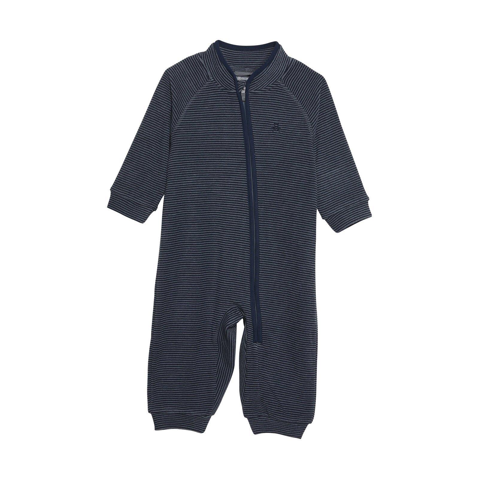 Image of Baby Fleeceoverall Turbulence Unisex Blau 74