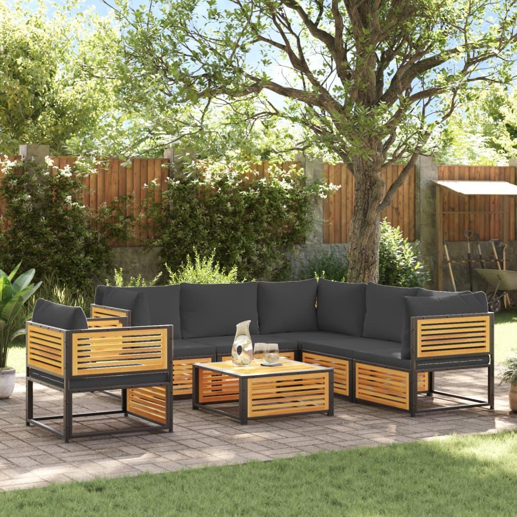 VidaXL Salon de jardin bois  