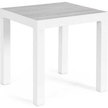 Table d'appoint de jardin Kledi blanc 50x50