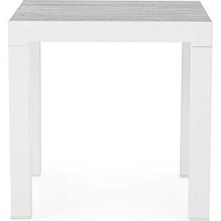 mutoni Table d'appoint de jardin Kledi blanc 50x50  