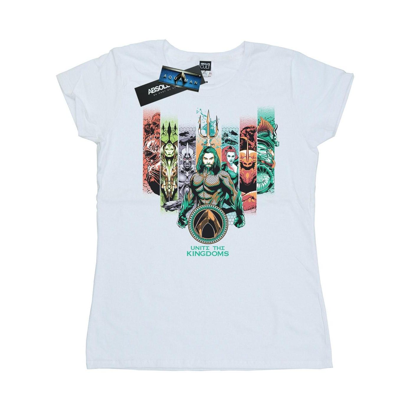 Image of Aquaman Unite The Kingdoms Tshirt Damen Weiss XL