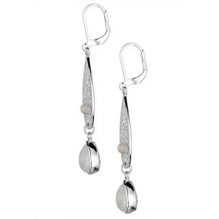 Elli  Boucles d'Oreilles Ornement Oriental Goutte Pierre De Lune 