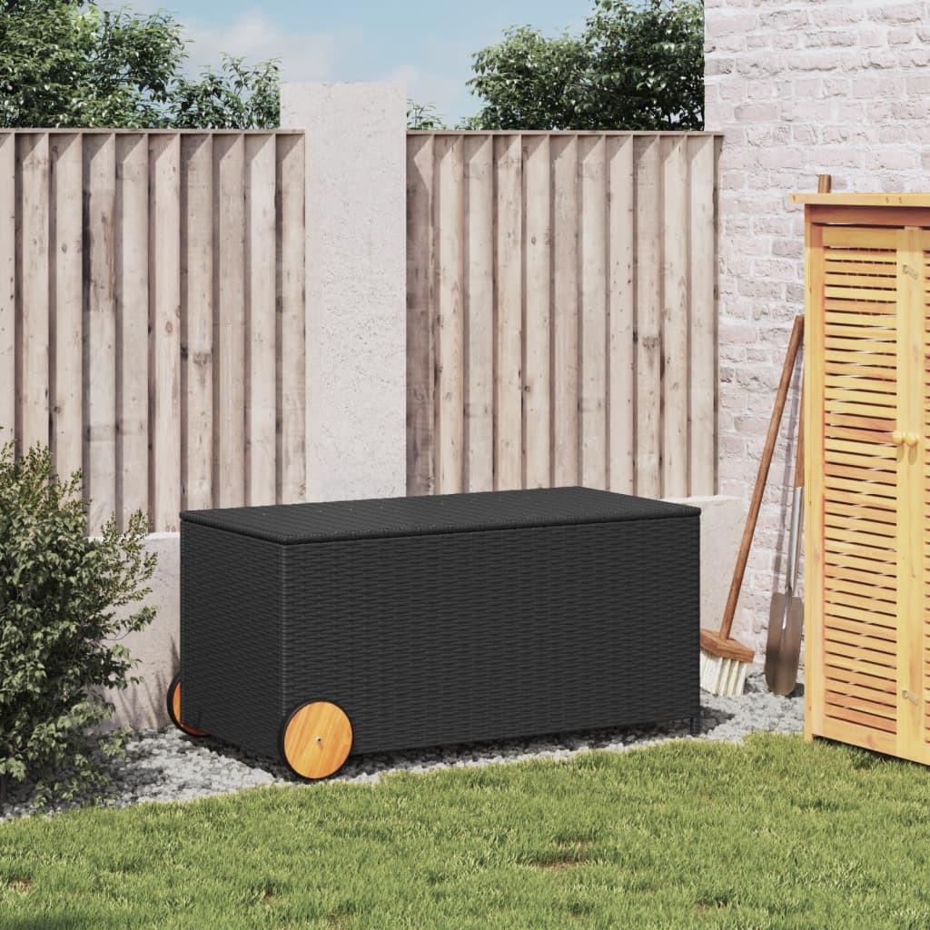 VidaXL Boîte de rangement de jardin rotin synthétique  