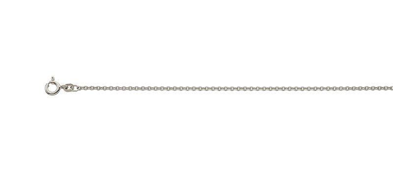 Image of Collier Anker Weissgold 585, 2mm, 40cm Unisex Silber 40cm