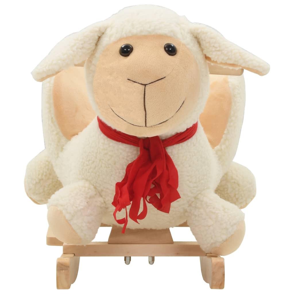 VidaXL  Mouton à bascule peluche 