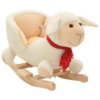 VidaXL  Mouton à bascule peluche 