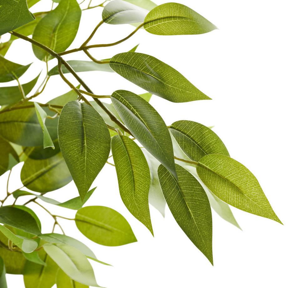Tectake Künstlicher Ficusbaum Fida verschiedene Größen detailliert und naturgetreu  