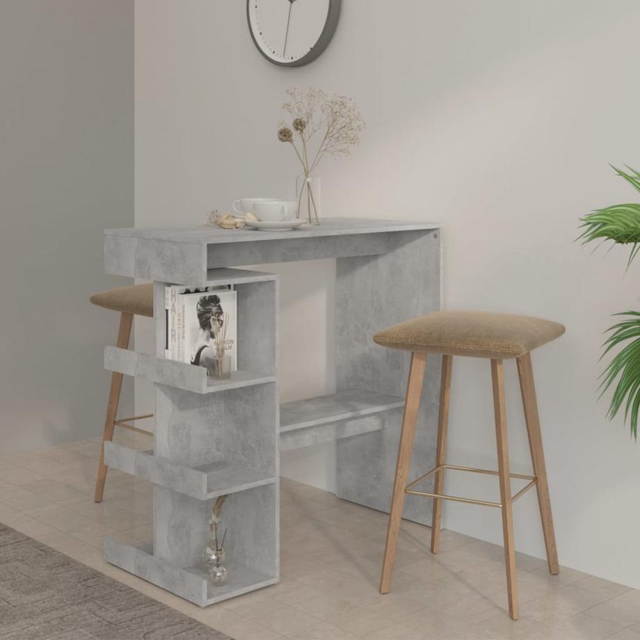VidaXL Table de bar bois d'ingénierie  