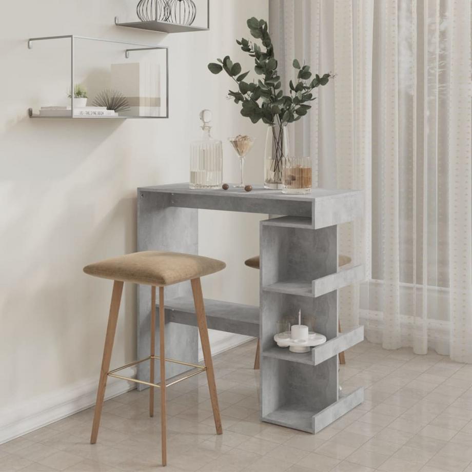 VidaXL Table de bar bois d'ingénierie  