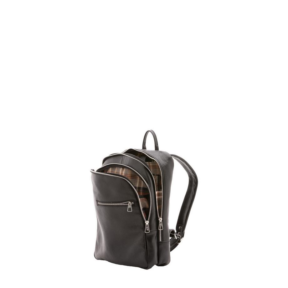 Viola Castellani Sac à dos en cuir noir  