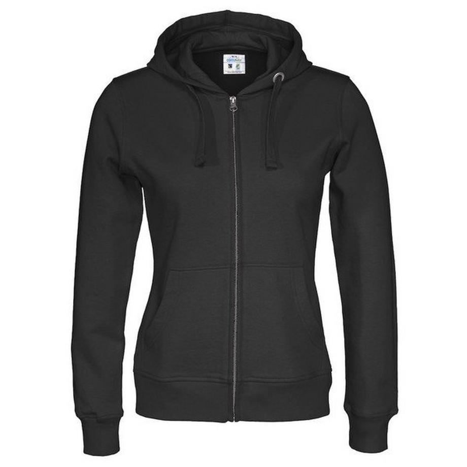 Cottover Hoodie mit durchgehendem Reissverschluss  