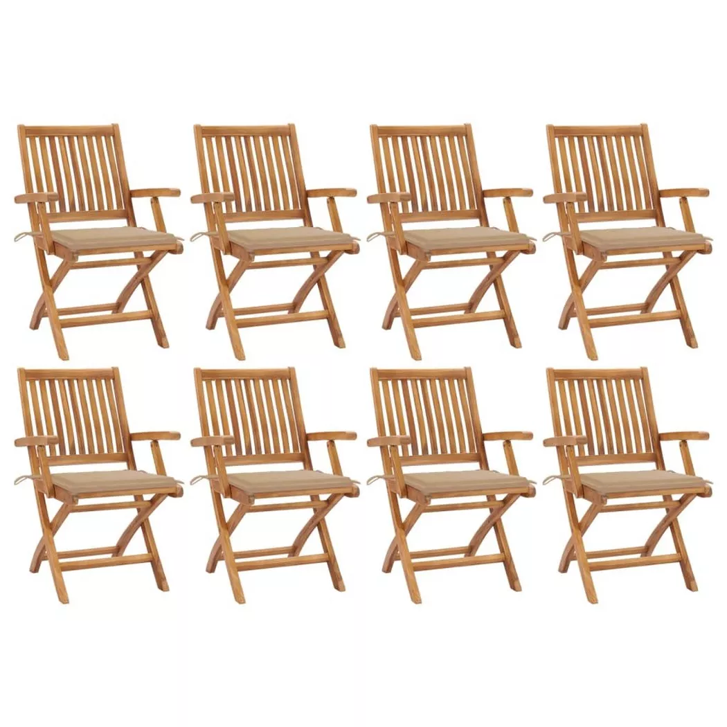 VidaXL - Gartenstuhl holz, One Size, Braun