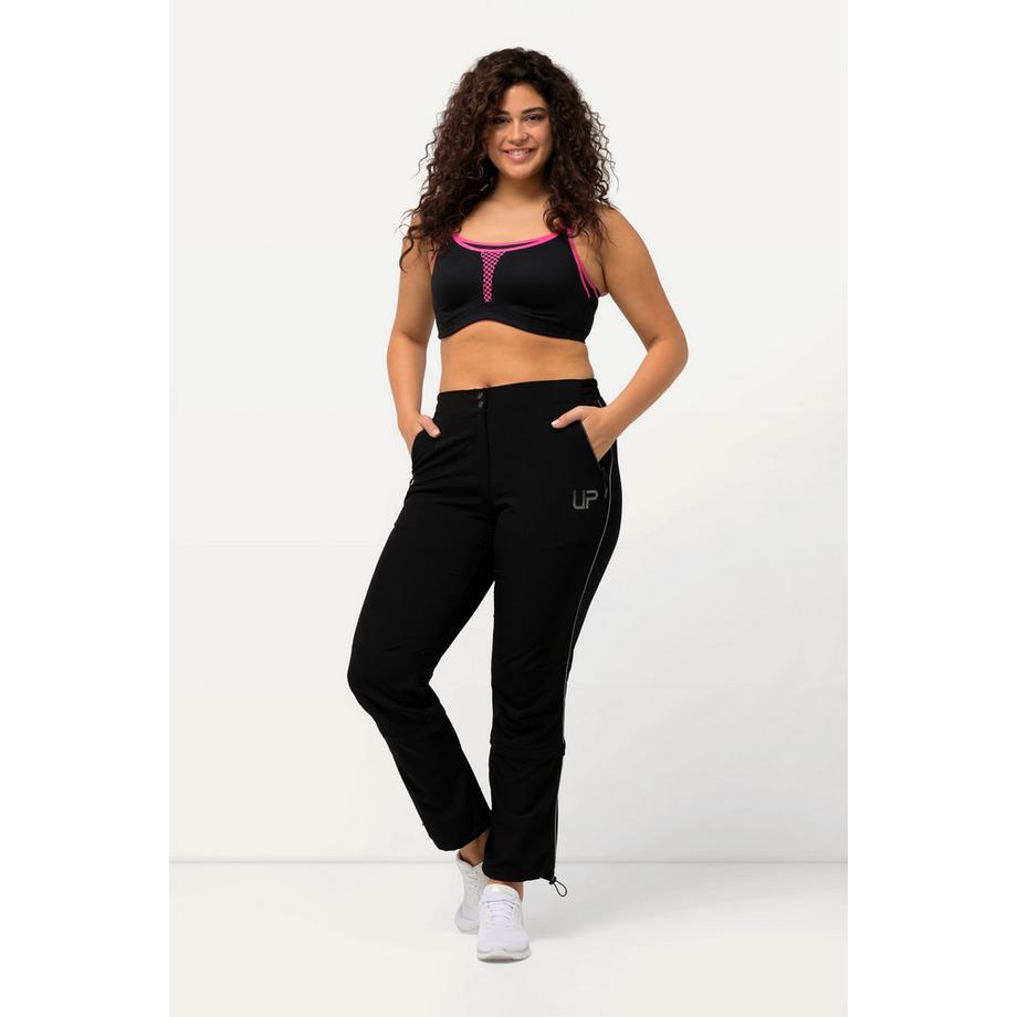 Ulla Popken Pantaloni funzionali Powerstretch idrorepellenti con cintura elastica  