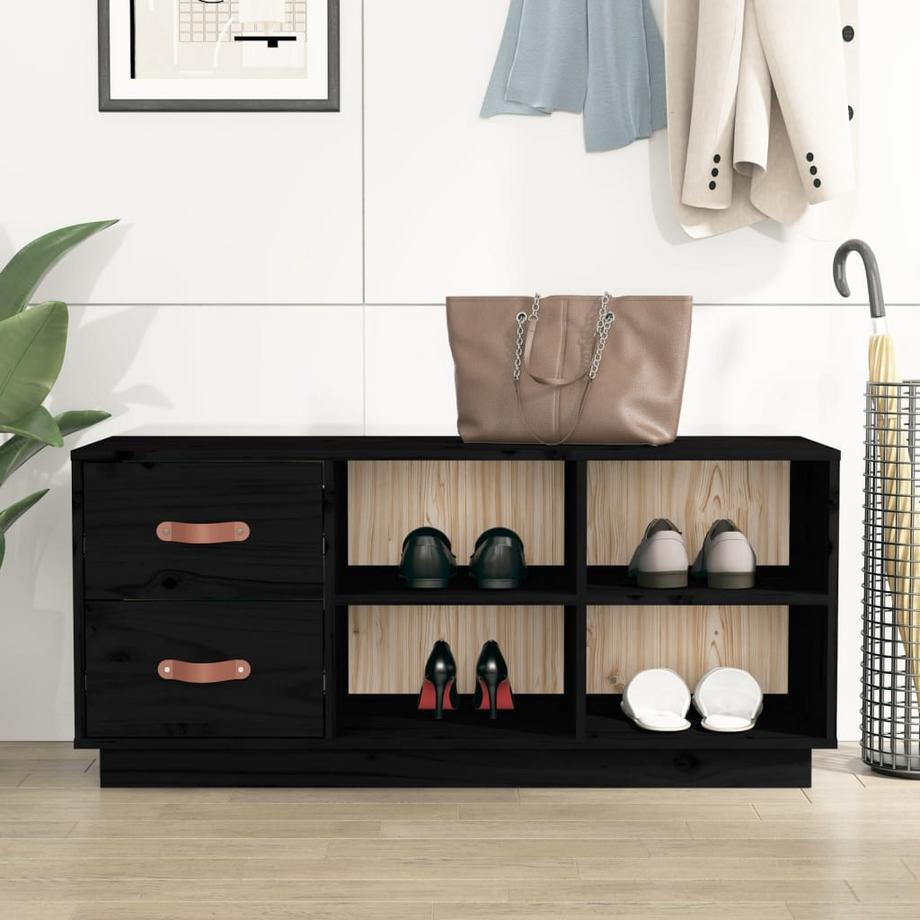 VidaXL Banc à chaussures bois  