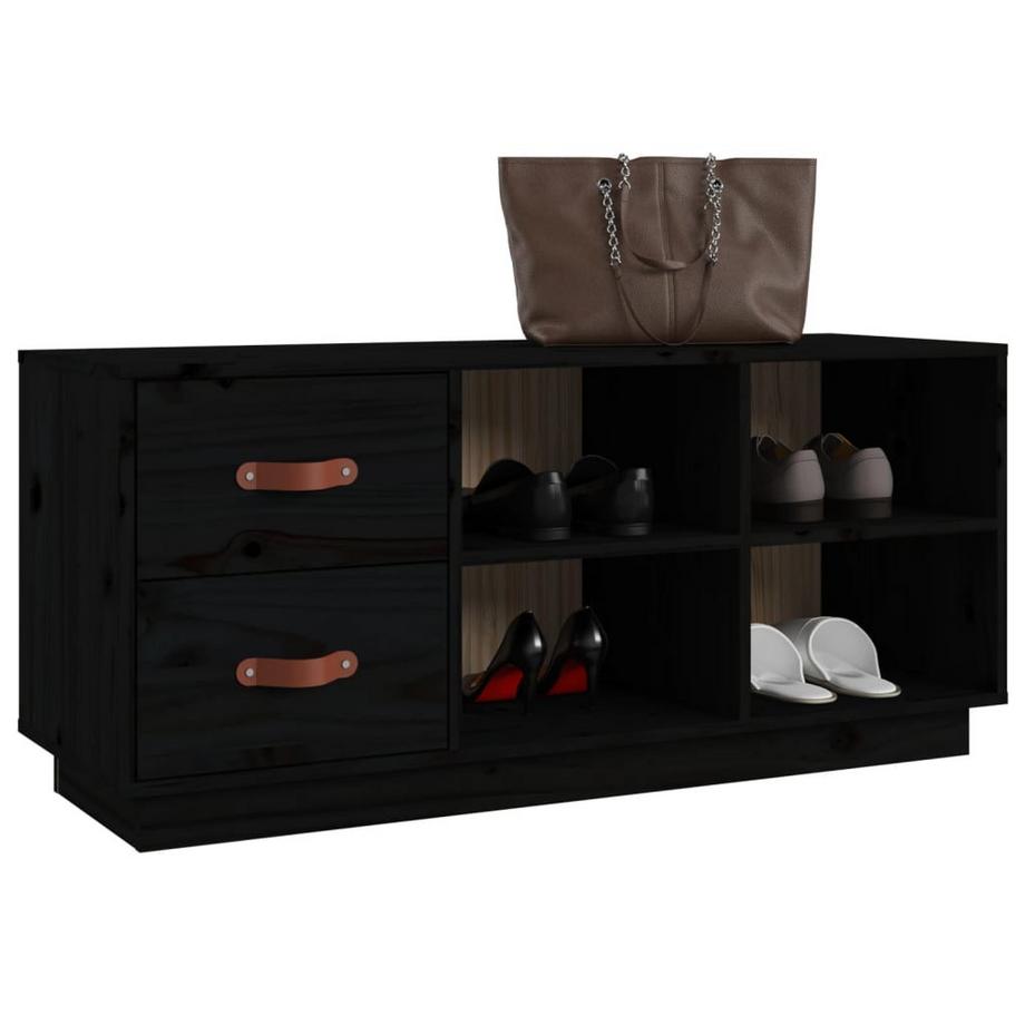 VidaXL Banc à chaussures bois  