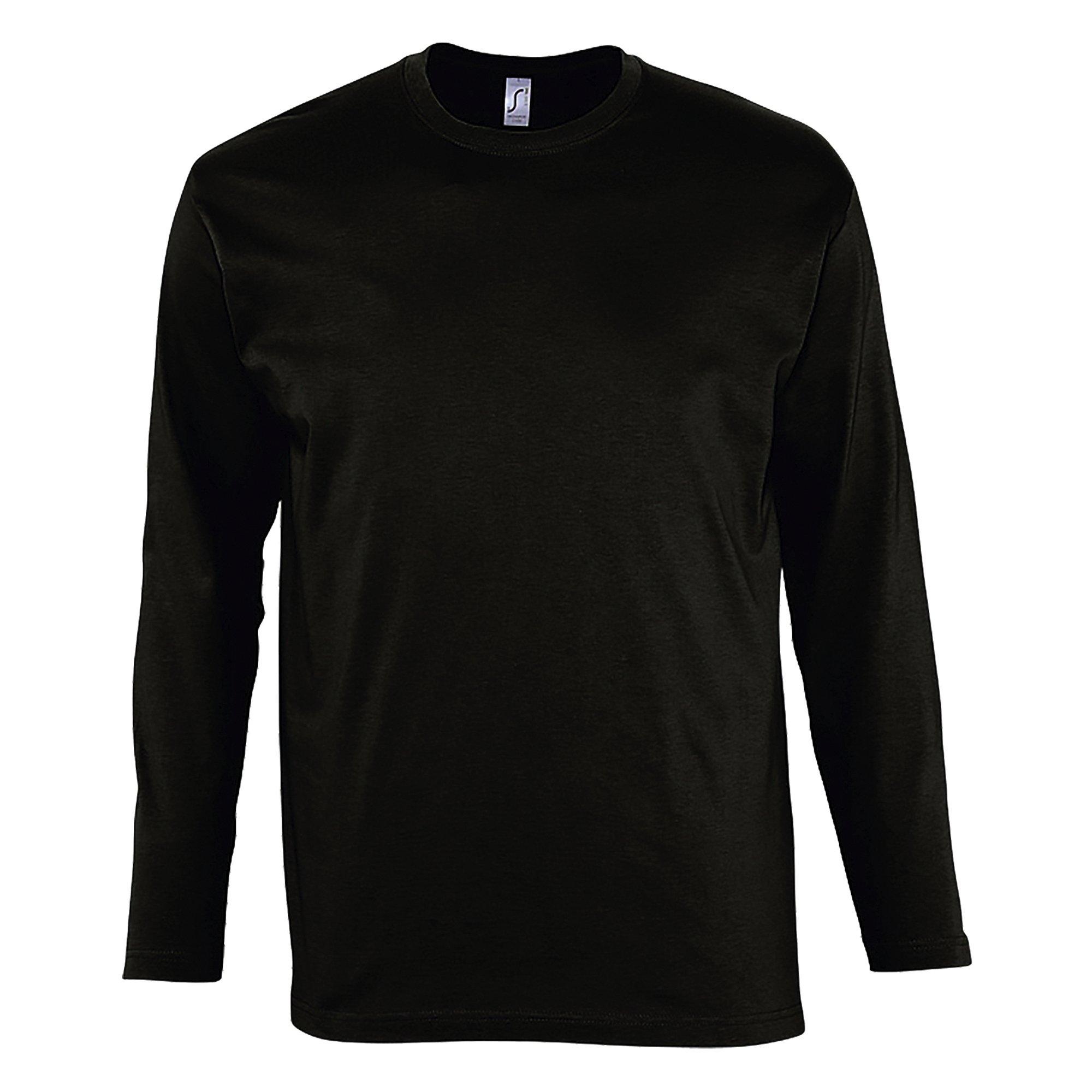 Image of Monarch Longsleeve Tshirt, Langarm Unisex Schwarz XXL