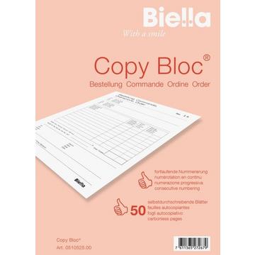 BIELLA Bestellschein COPY-BLOC D/F A5 510525.00 selbstdurchschreib. 50x2 Blatt