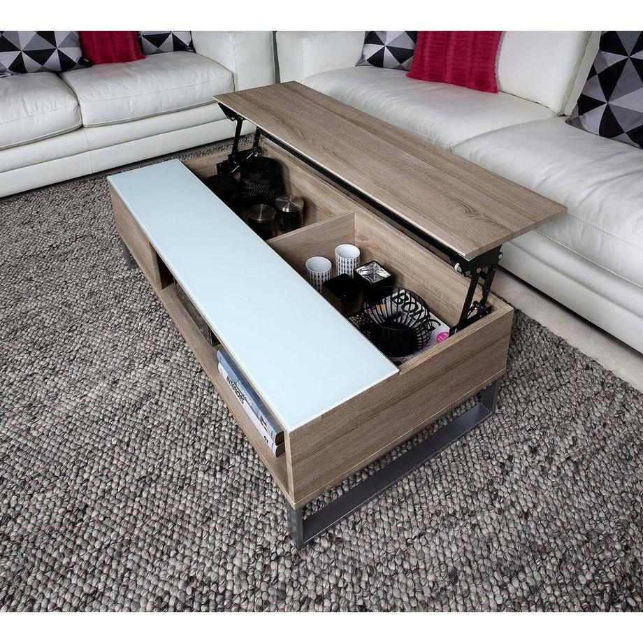 mutoni Couchtisch Sanders Eiche weiss 110x60x35  