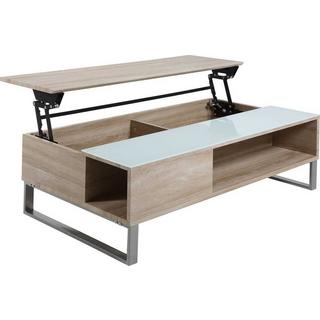 mutoni Table basse Sanders chêne blanc 110x60x35  