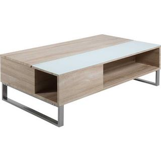 mutoni Table basse Sanders chêne blanc 110x60x35  