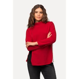 Ulla Popken  Sweat-shirt en A, col montant, manches longues salsa 