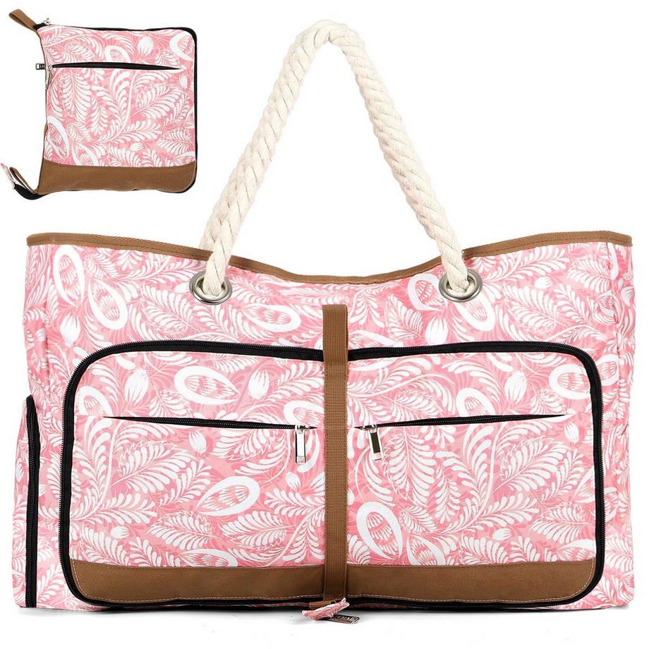 Grand Sac de Plage avec Fermeture Éclair, Sac de bain Polyvalent Sac de Sauna Sac de Voyage Sac Fourre-Tout