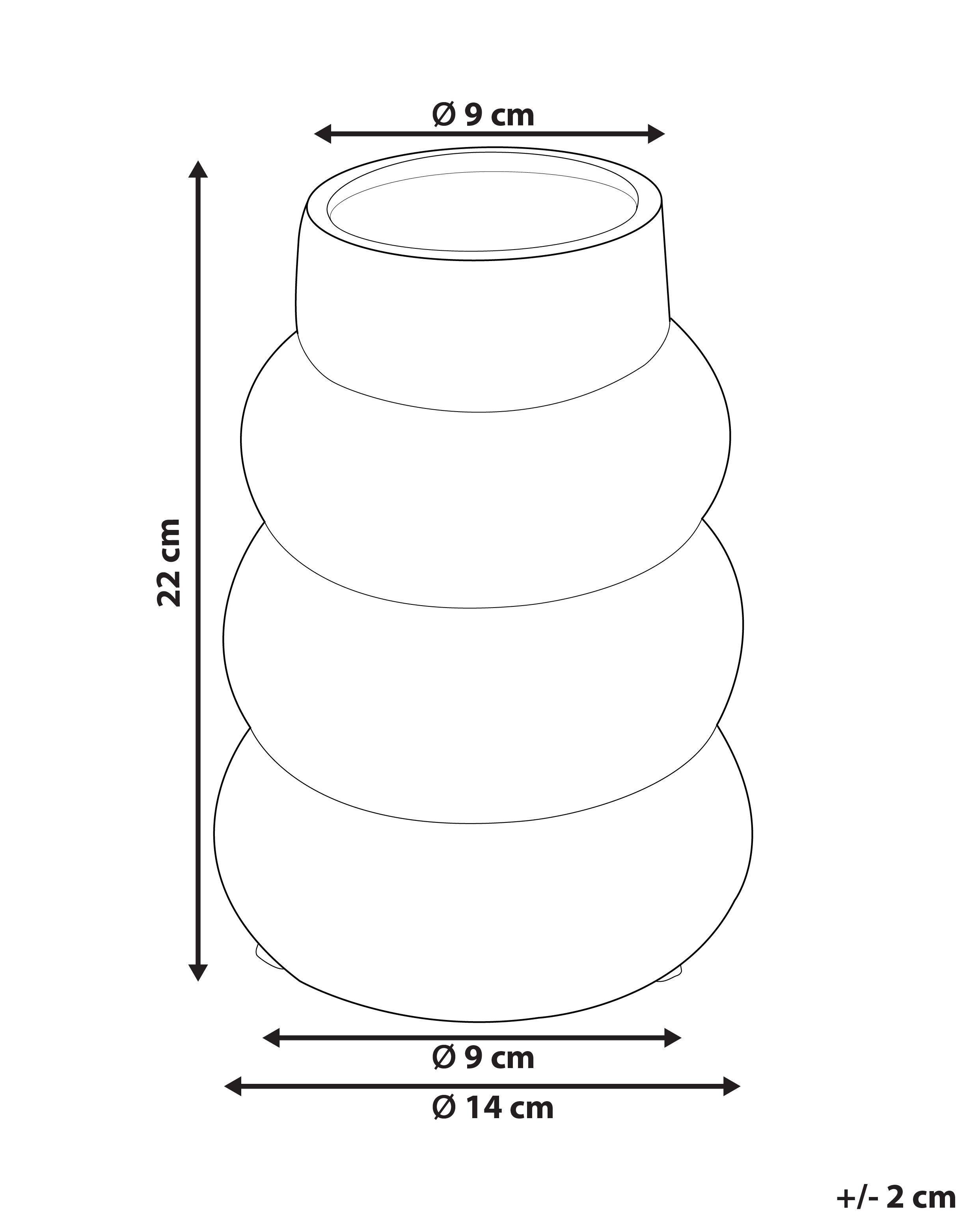 Beliani Vaso da fiori en Gres porcellanato Scandinavo PIREAS  