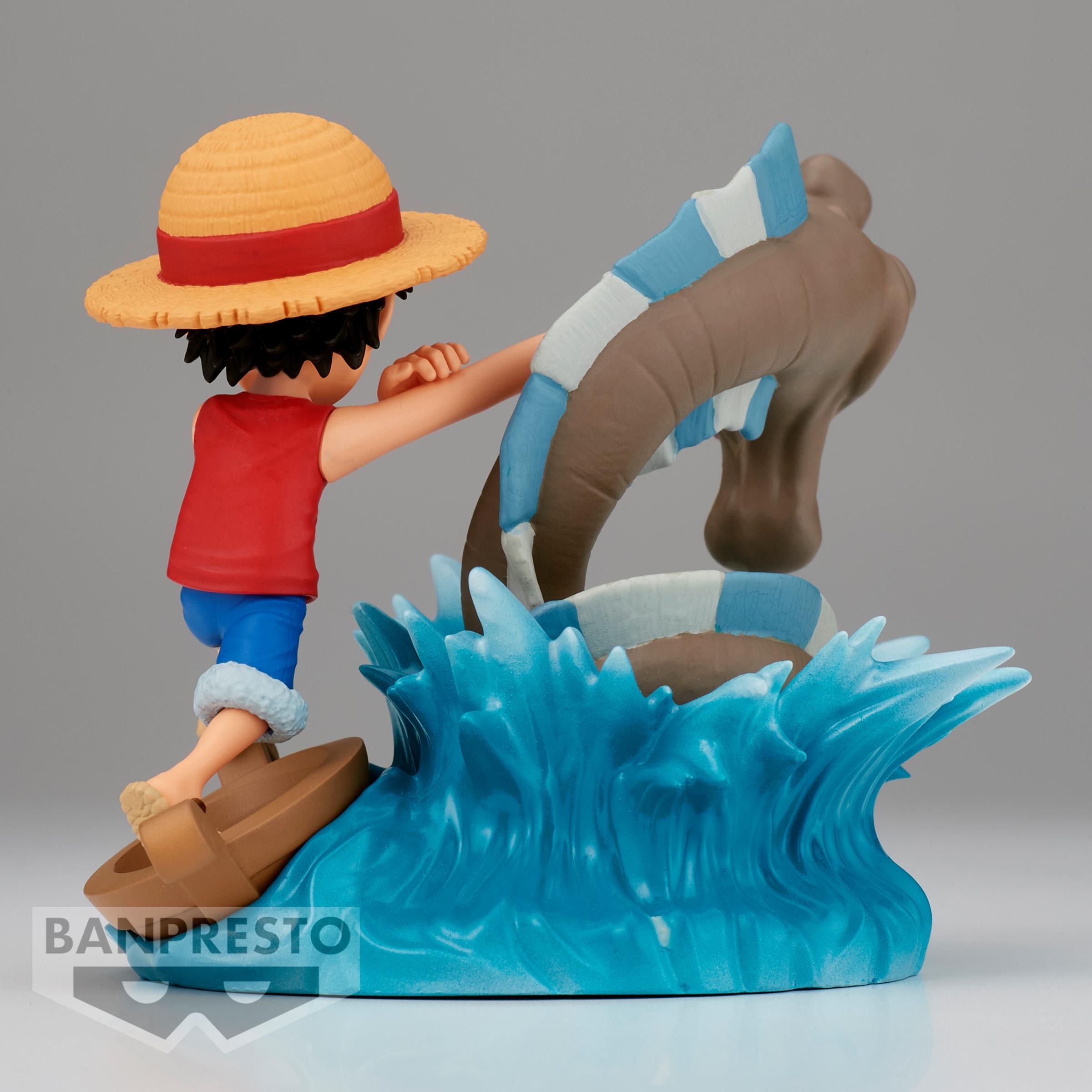 Banpresto  One Piece Log Stories Monkey D Luffy vs Local Sea figura 7 cm 