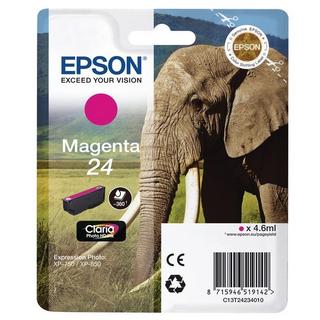 EPSON  Elephant Singlepack Magenta 24 Claria Photo HD Ink 