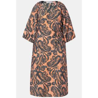 Studio Untold Maxi Abito Svasato Paisley con Maniche Blusanti 3/4  