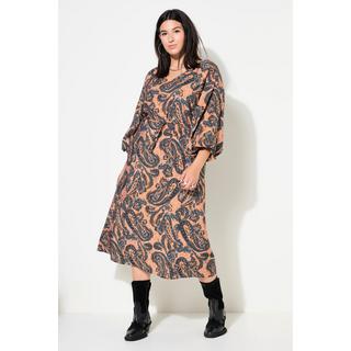 Studio Untold Maxi Abito Svasato Paisley con Maniche Blusanti 3/4  