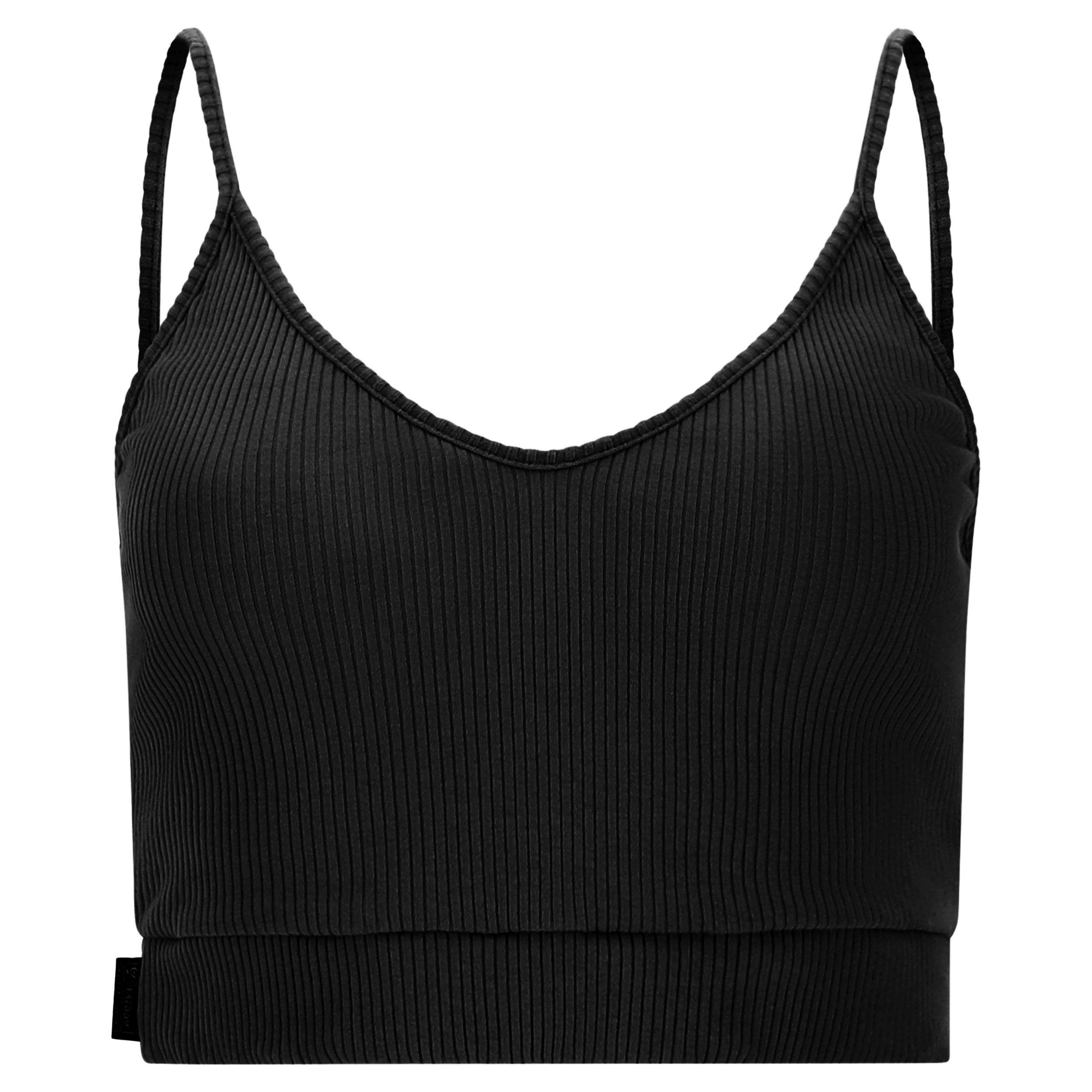 Image of Cropped Top Damen Schwarz M
