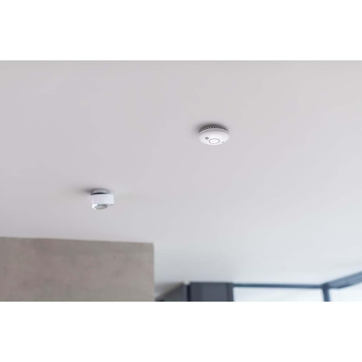 Nedis  brennenstuhl®Connect Rivelatori intelligenti di fumo e calore WRHM01 con notifica via app e segnale di allarme penetrante da 85 Db. 