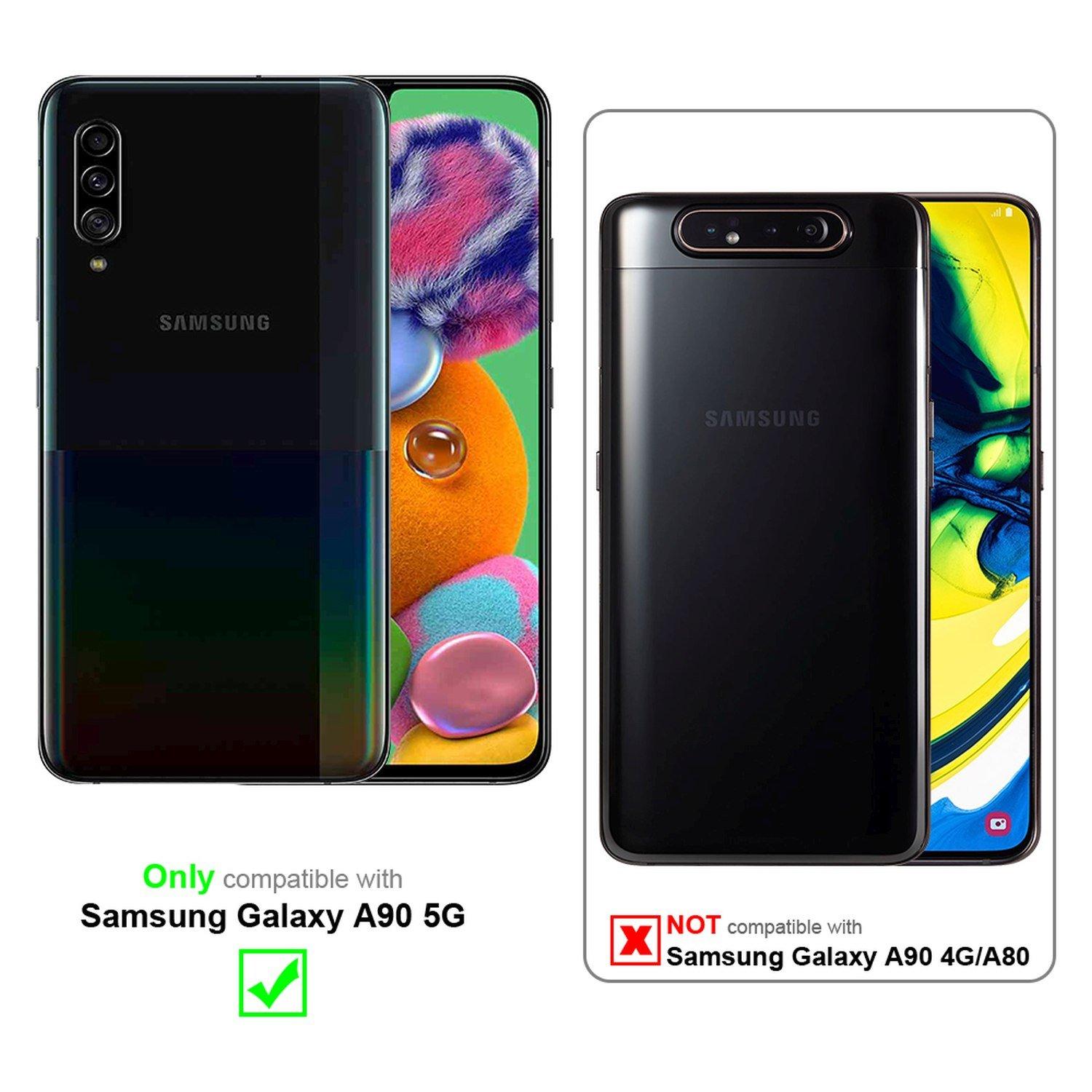 Cadorabo  Hülle für Samsung Galaxy A90 5G Standfunktion, Kartenfach 