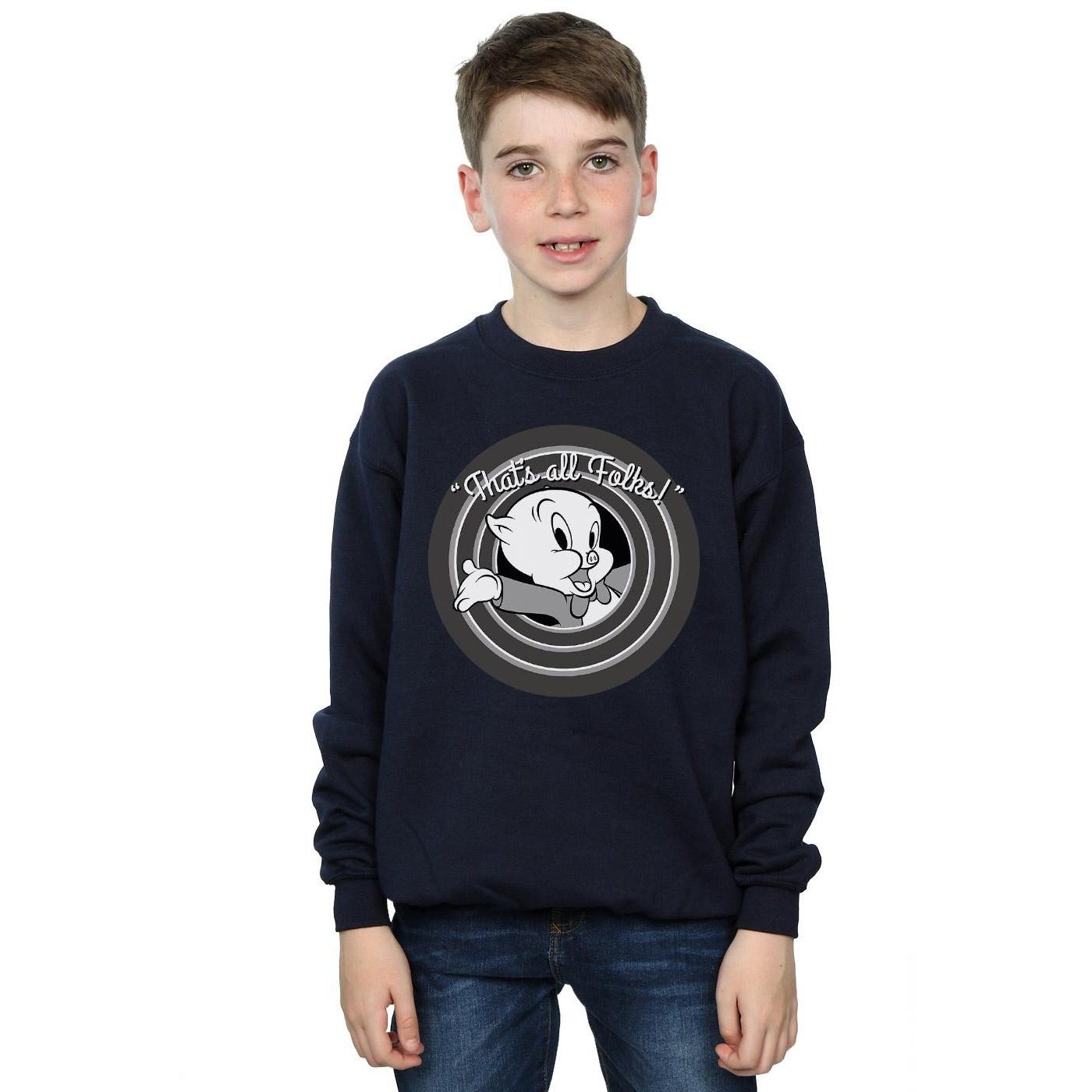 LOONEY TUNES  Porky Pig That´s All Folks Sweatshirt 