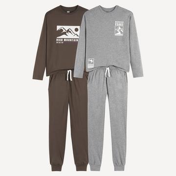 2er-Set Pyjamas aus Baumwolljersey