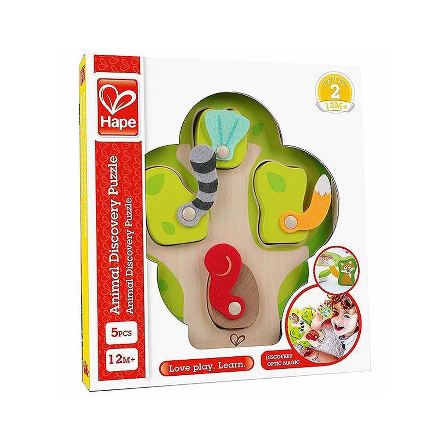 Hape  Puzzle Tier-Suchpuzzle (5Teile) 