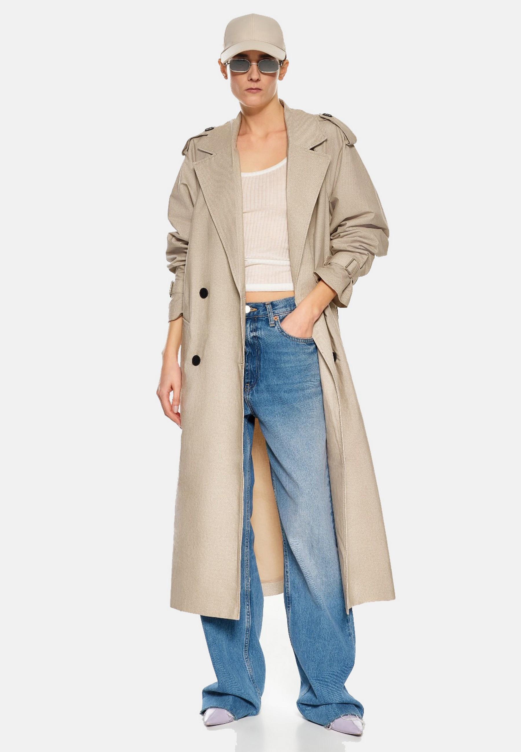 RICANO  Trench-coat da donna Clarissa, cappotto lungo al polpaccio 