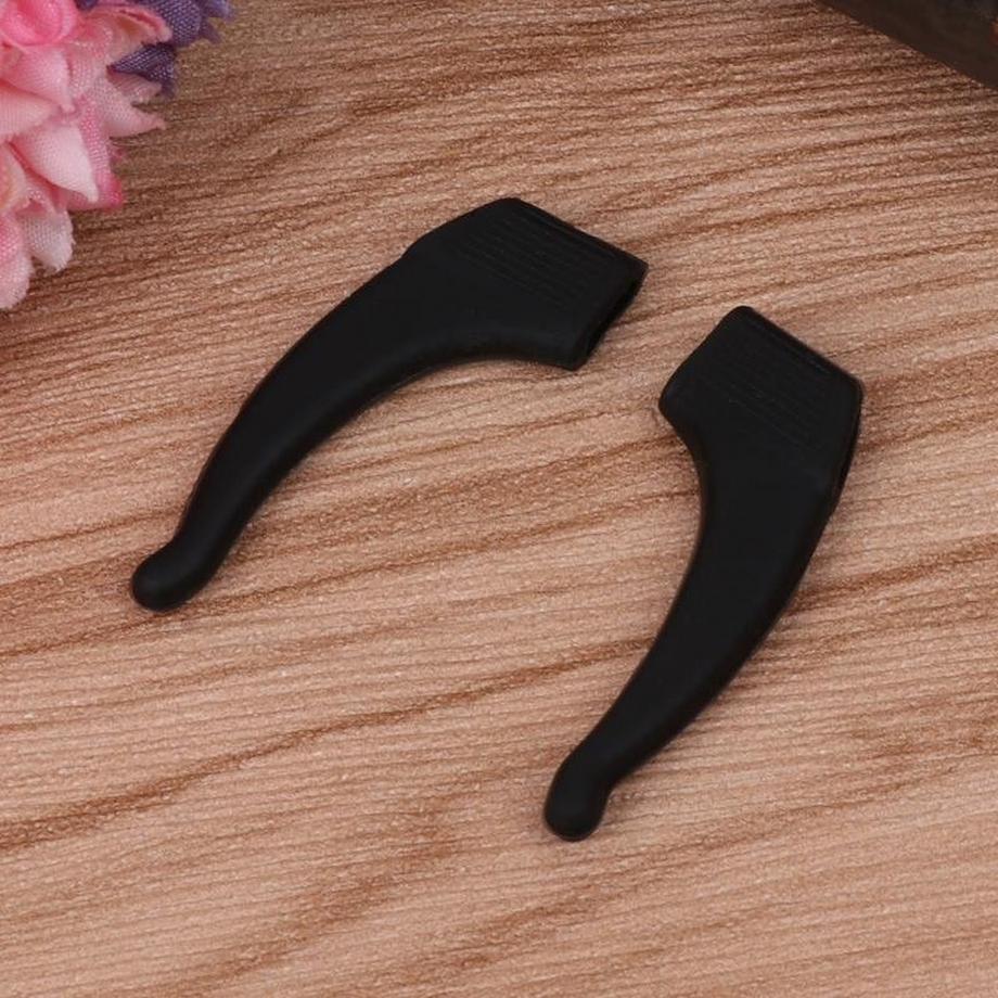 eStore  Antirutsch für Brillen - Silikon - Schwarz - 10 Stk 