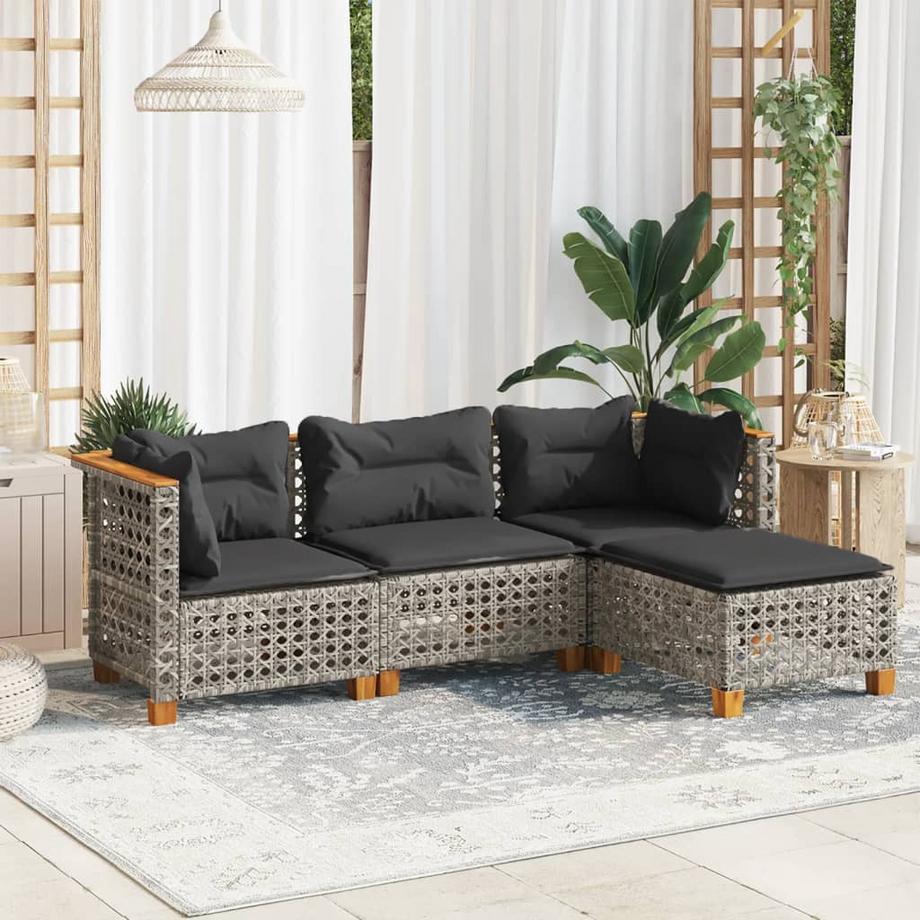VidaXL Garten sofagarnitur poly-rattan  