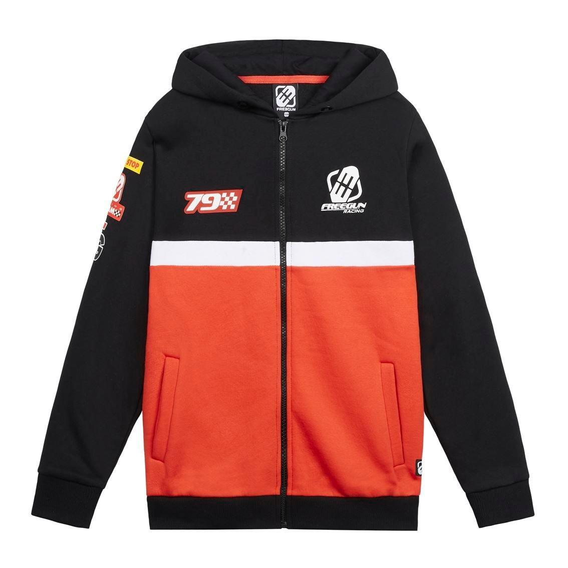 Image of Kinder-hoodie Racing Jungen Schwarz / Rot 6A