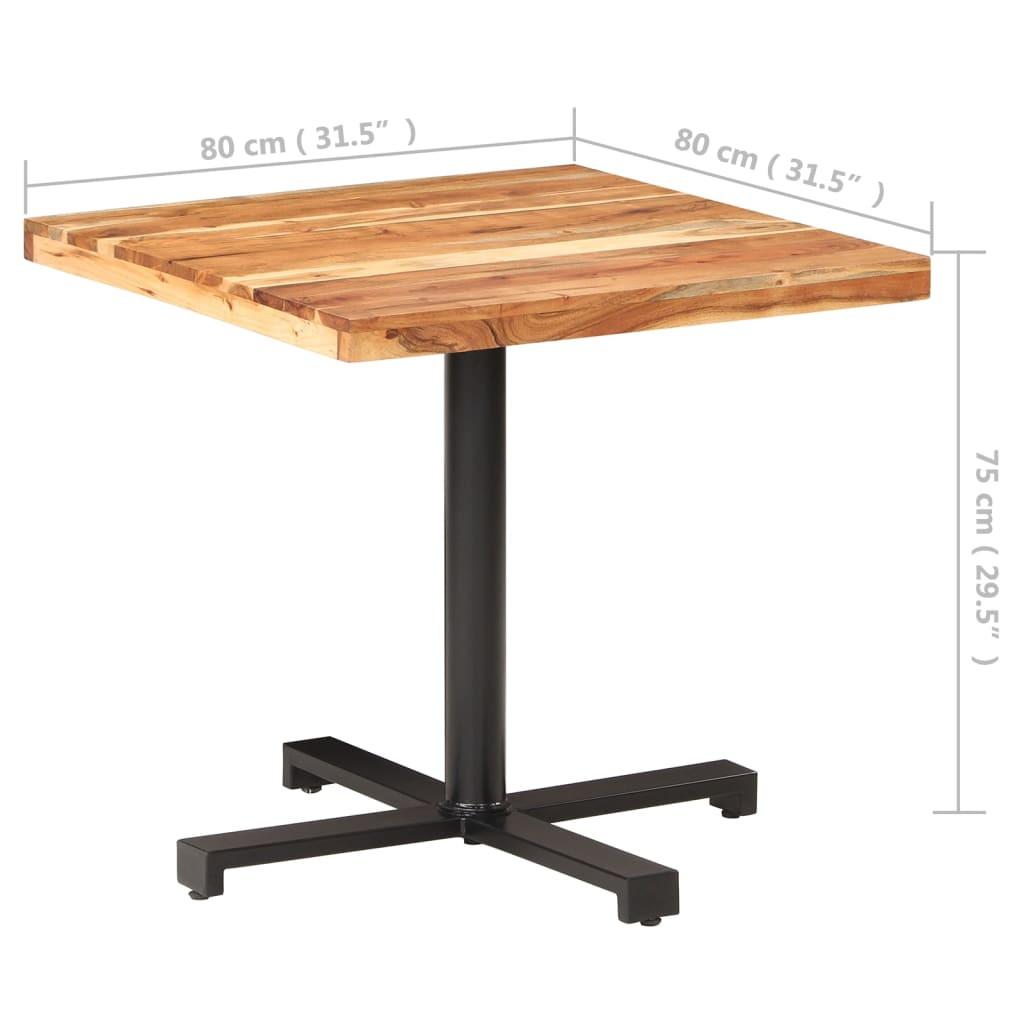 VidaXL Table de bistro bois d'acacia  