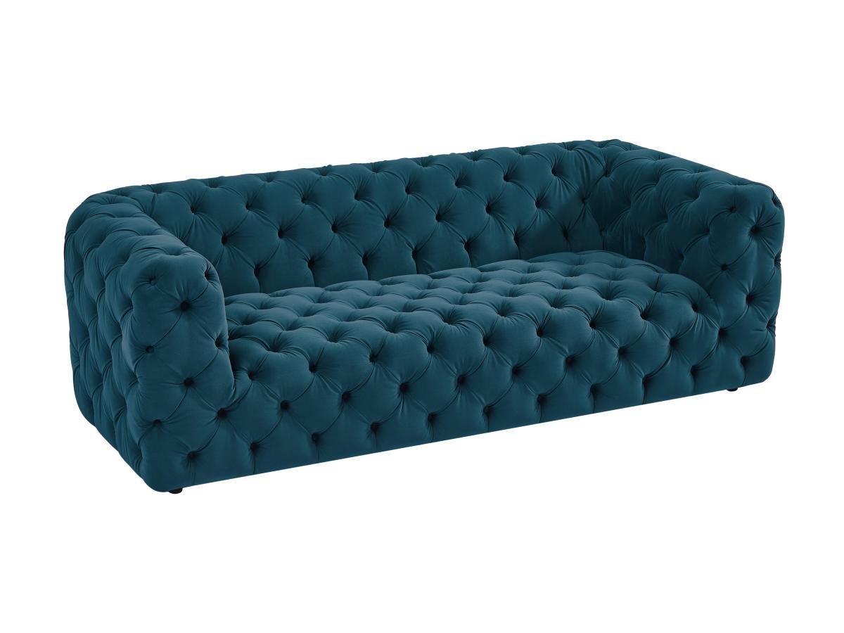 Image of Sofa 3-Sitzer - Samt - Blau - LUARCA von Pascal Morabito Sofa 3-Sitzer - Samt - Blau - LUARCA von Pascal Morabito