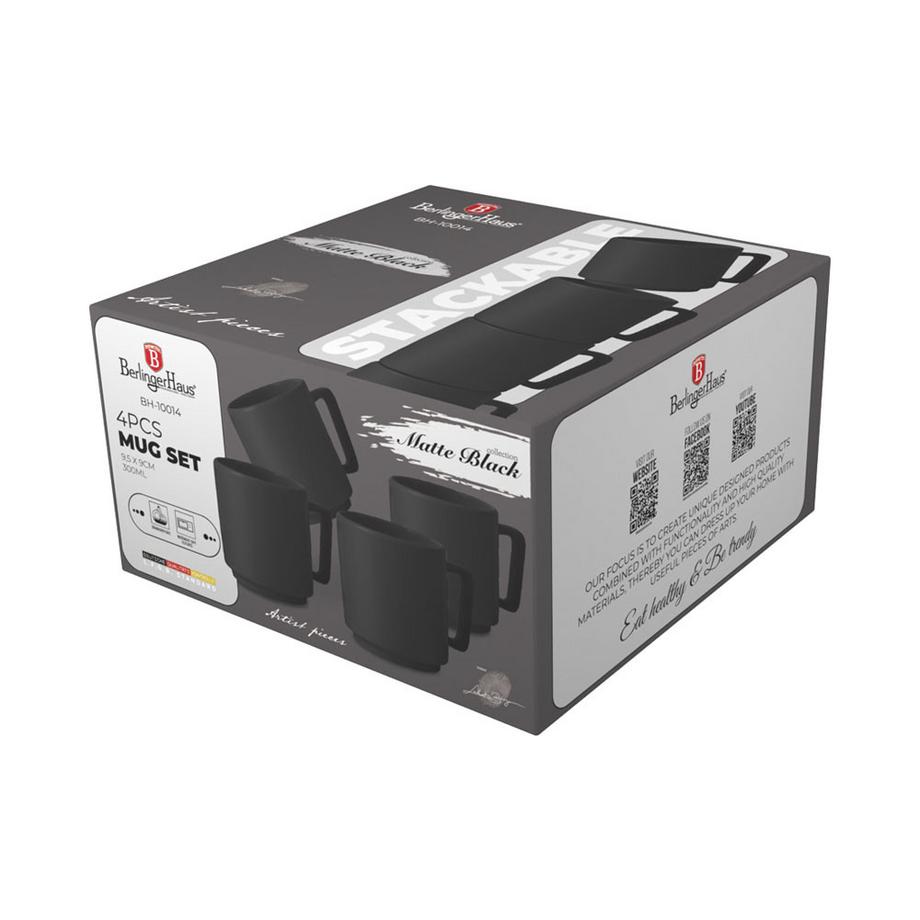 Berlinger Tassenset Matte Black Collection  