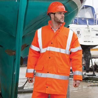 Result  Core High Viz Mantel Motorway, Wasser und Wind abweisend 