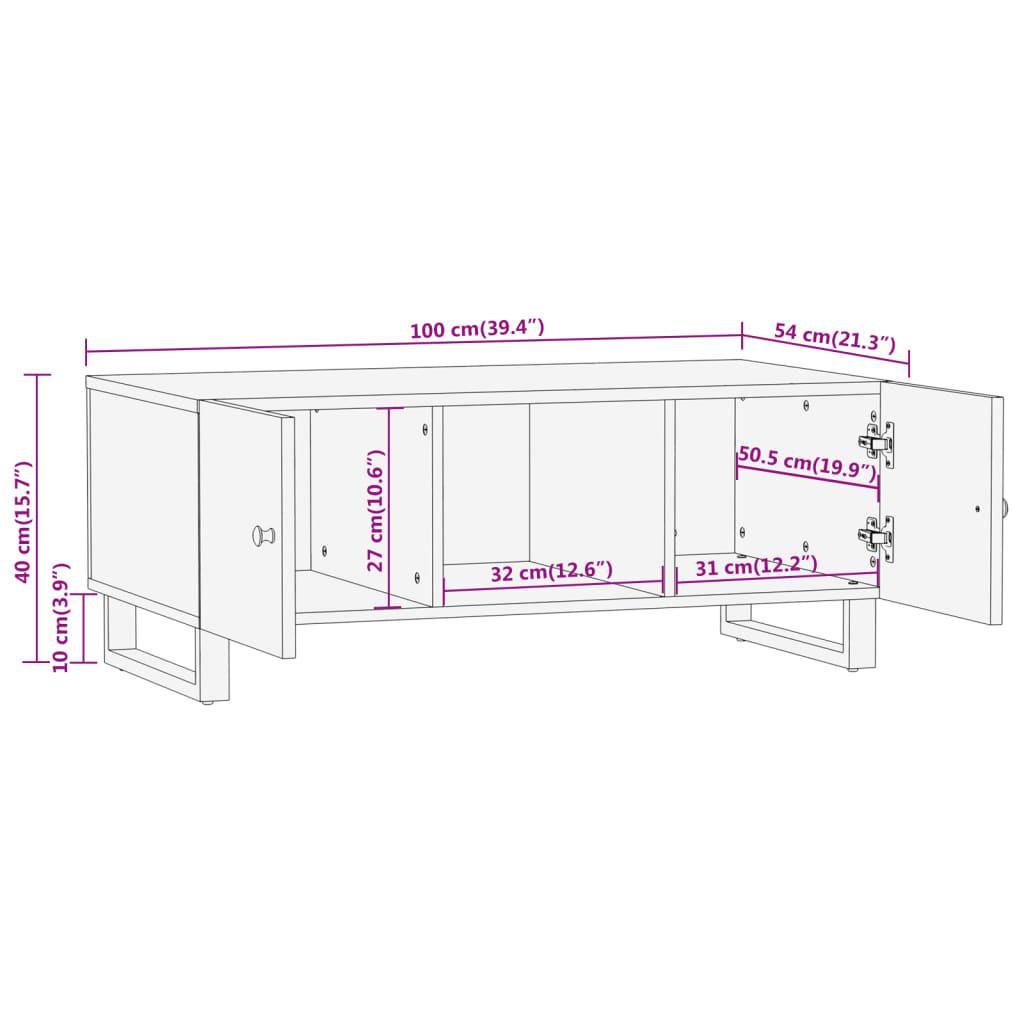 VidaXL Table basse bois  