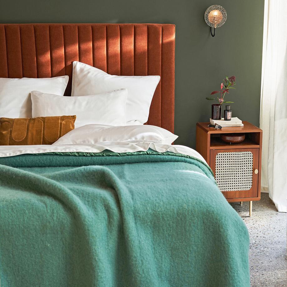 La Redoute Intérieurs Couverture laine vierge Woolmark 600 g/m²  