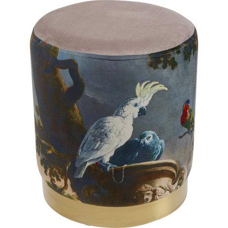 KARE Design Tabouret Cherry Parrot Brass rond 32  